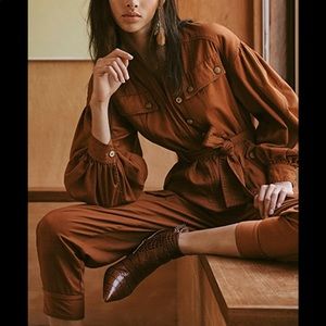 Ulla Johnson Stearling Jumpsuit, Sienna, 2